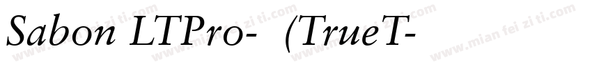 Sabon LTPro-常规(TrueT字体转换